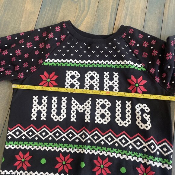 FREEZE Bah Humbug Scrooge Christmas Ugly Sweater Sweatshirt - Men’s Small (XM1) - Picture 5 of 7